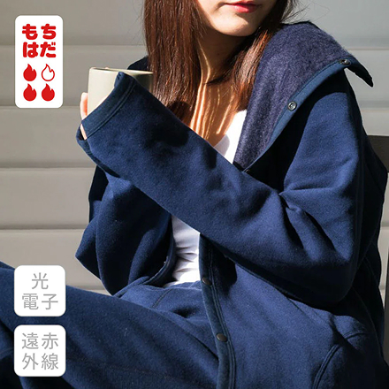 もちはだ×光電子 ルームウェアHAORI睡眠と相性がいい。